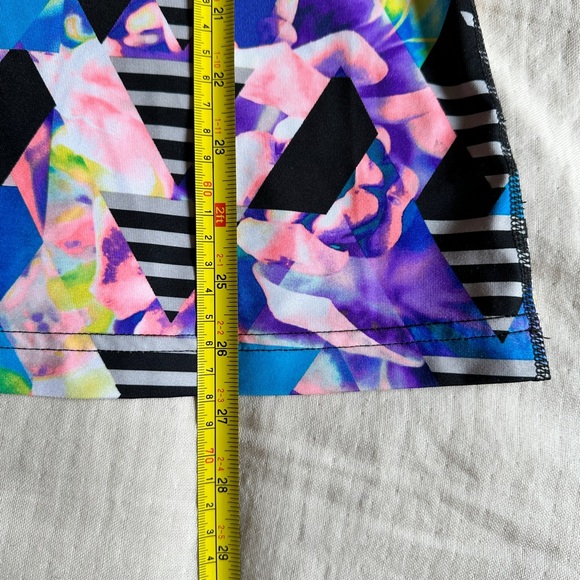 FILA Sport Racerback Tank Graphic Black and White with Neon - Picture 4 of 6